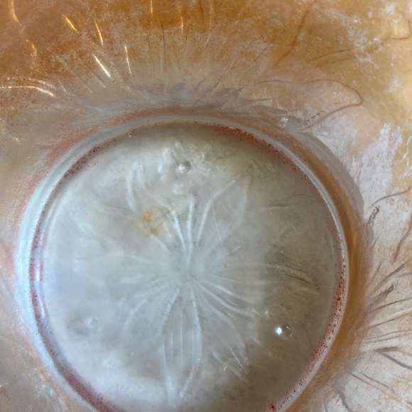 Fenton Carnival Opalescent triple crimped  bowl - Picture 9 of 11